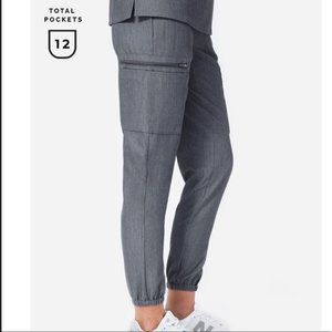 XS FIGS Graphite Lima Joggers/Catarina Scrub Set